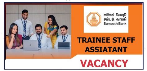 Trainee Staff Assistant Sampath Bank 2023 Ceylon Vacancy