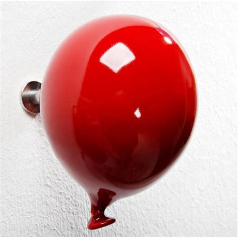 L'idea che mancava per decorare casa tua con stile e originalità! Palloncino decorativo in ceramica MINI BALLOONS Rosso 10xh14 cm si