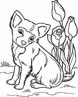 Coloring Cute Pages Dog Printable Sheet Doggy Pup Shepherd German sketch template