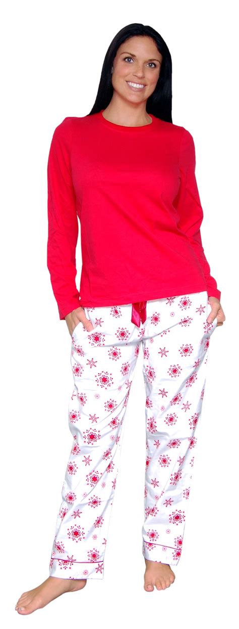 women s snowflake flannel pajama set by sleepytimepjs moldes