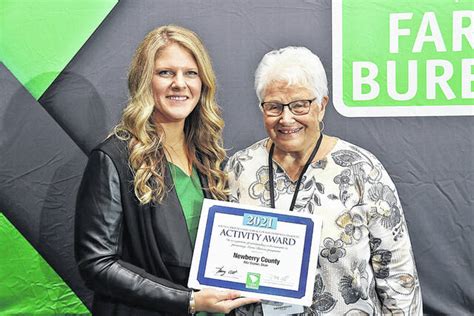 newberry county farm bureau receives womens award newberry observer