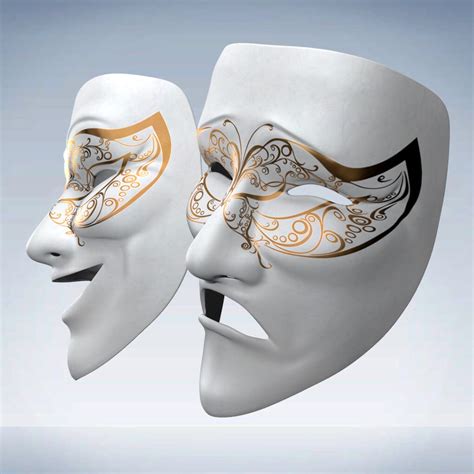 theater mask  model  mohfakhry