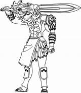 Kratos God War Coloring Drawings Pages Template sketch template