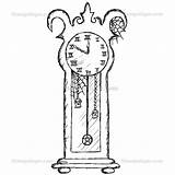Grandfather Clock Drawing Paintingvalley Drawings sketch template