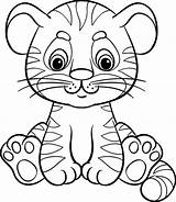 Harimau Mewarnai Facili Tigre Disegnare Animali Disegno Tigres Tigri Salvato Stampare Semplici Untuk Onça Schattig Kleurplaten Pourfemme Copiare Acessar Macaco sketch template