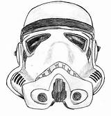 Stormtrooper Helmet Retouched Illusive sketch template