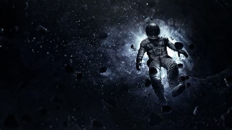 astronaut floating  space hd desktop wallpaper widescreen high