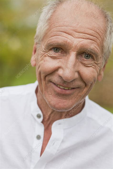 Old Man Smiling Stock Image F003 7459 Science Photo Library