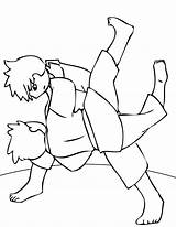 Judo Martial Karate Sztuki Walki Indonesia Tuff Sejarah Ausmalbilder Kolorowanki Dzieci Jitzu Blank Taekwondo sketch template