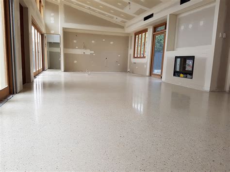 smooth concrete indoors