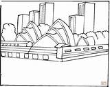 Sydney Coloring Opera House Pages Template Designlooter Drawings 94kb 1200 Silhouettes sketch template