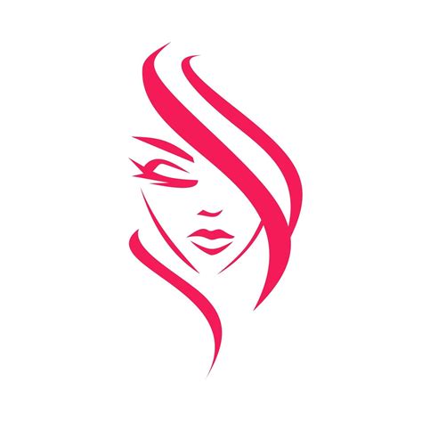 woman face logo  vector art  vecteezy