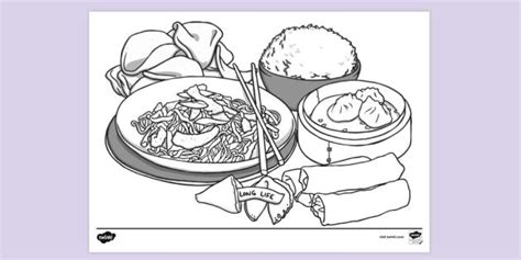chinese food colouring sheet colouring twinkl resources