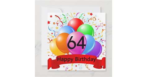 happy  birthday balloons banner card zazzle
