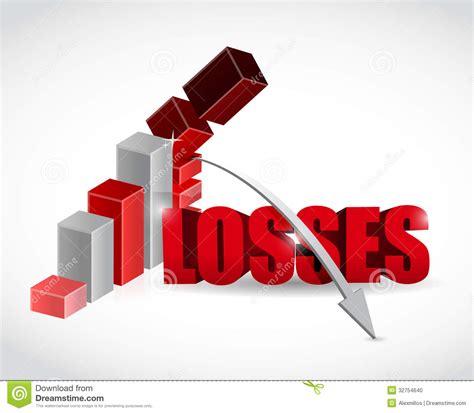 losses graph illustration design stock photo image
