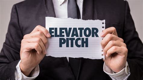 elevator pitches    deliver