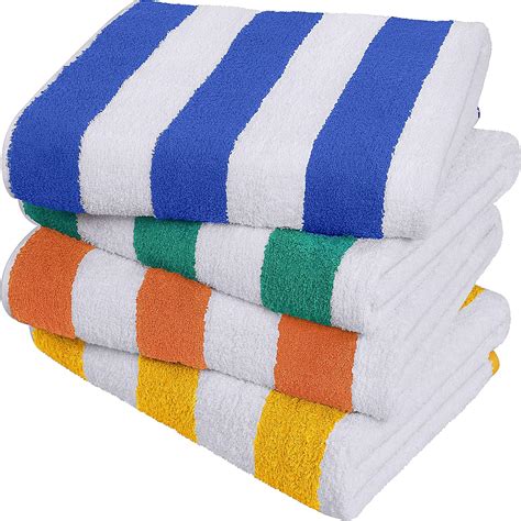 large beach towel pool towel  cabana stripe  pack  cotton easy care maximum softness