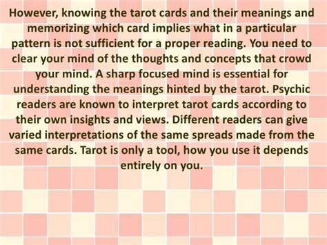tarot card individual meanings