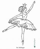 Coloring Pages Ballet Ballerina Printable sketch template