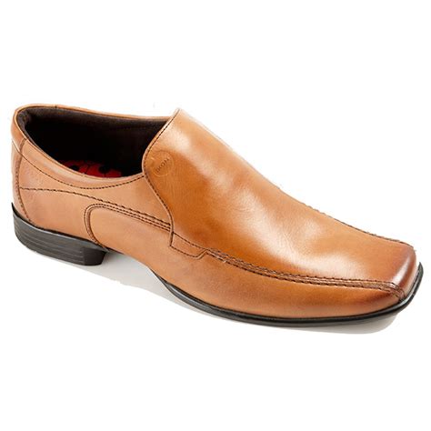 ikon mens empire tan leather slip  shoe marshall shoes