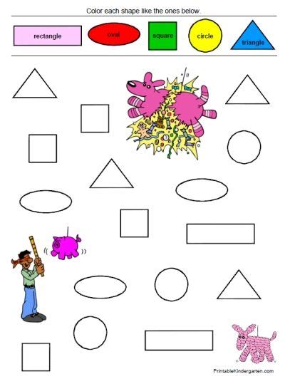 shapes colors worksheets fun pack color worksheets shape