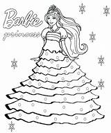 Ballerina Coloring Pages Princess Barbie Getcolorings Ballet Swan Lake Col sketch template