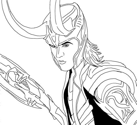 coloring pages loki printable  kids adults