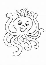 Octopus Pieuvre Mewarnai Polvo Coloriage Gurita Pintar Colorier Pulpo Preschoolers Souriante Pintarcolorir Coloriages Polipo Agar Kemudian Menambah Tua Imajinasi Cetak sketch template