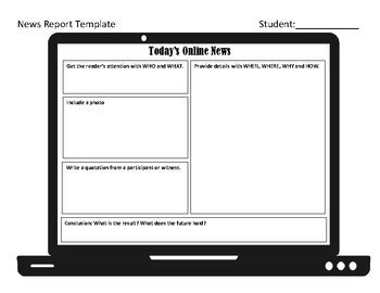 news report template  ms resourcefull tpt