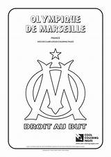Marseille Coloring Logo Olympique Pages Cool Soccer Logos Club Colouring Clubs Team League sketch template