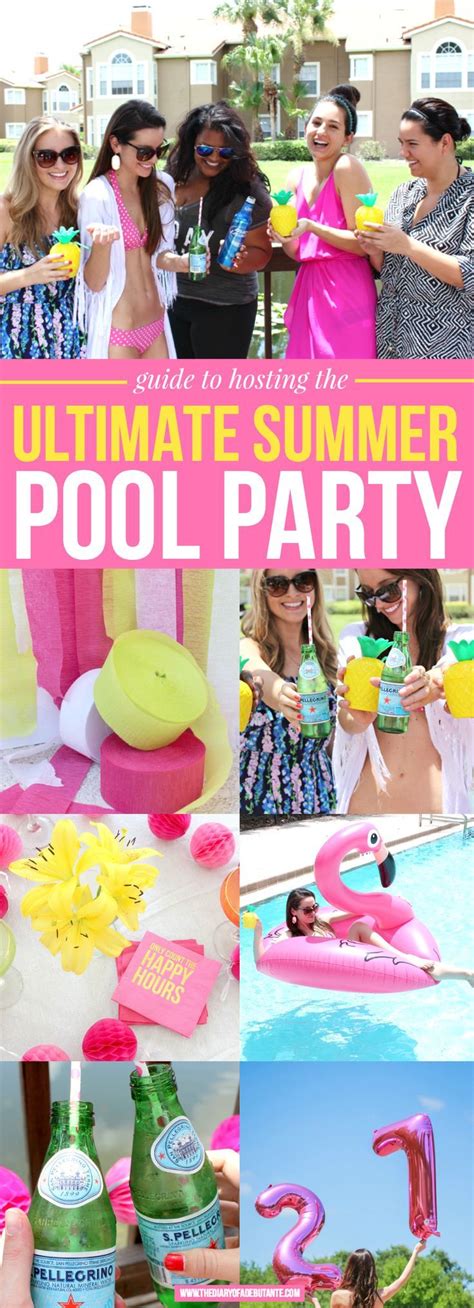 Fun Summer Pool Party Ideas For Adults Summer Pool Party