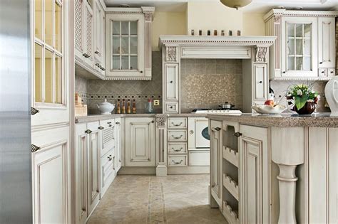 Antique White Kitchen Cabinets Design Photos Designing