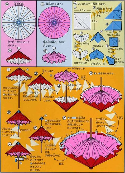 easy origami umbrella instructions tutorial  easy origami umbrella