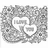 Coloring Pages Adult Colouring Sheets Choose Board Valentine Valentines sketch template