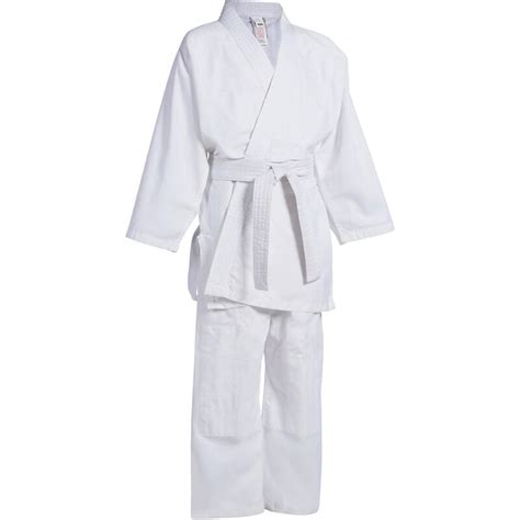 kids judo uniform white decathlon