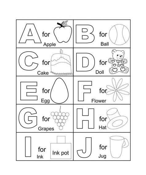 printable abc coloring pages  kids abc worksheets alphabet