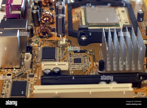 computer internal hardware circuit board stock photo alamy