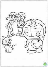 Dinokids Coloring Doraemon Close sketch template