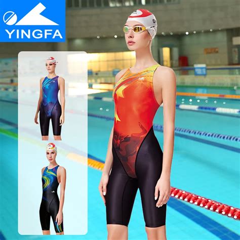 yingfa 2018 new professional women swimsuit one piece swimwear racing