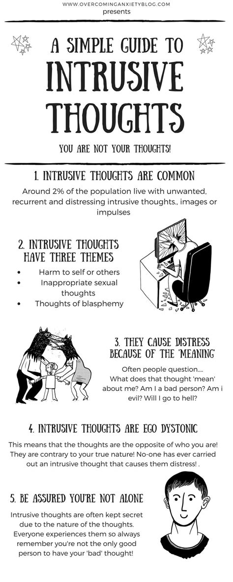 psychology intrusive thoughts infographic infographicnowcom  number  source