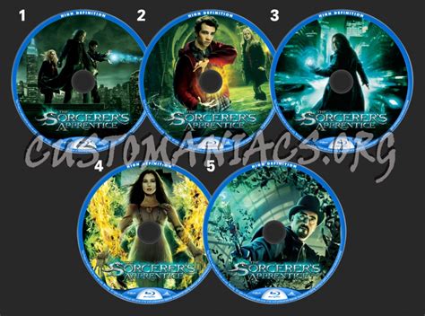 sorcerers apprentice blu ray label dvd covers labels  customaniacs id