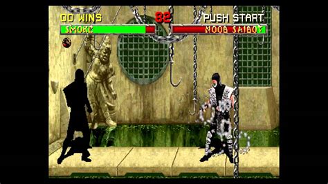 Smoke Vs Secret Characters Mortal Kombat 2 Arcade