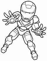 Coloring Ironman Printable Pages Print sketch template