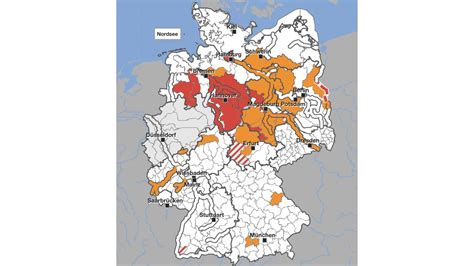 hochwasser  deutschland karten zeigen warnungen und pegelstaende