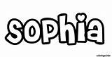 Sophia Name Coloring Pages Template sketch template