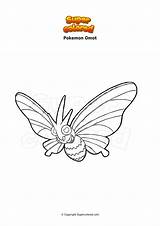 Omot Colorare Supercolored Venomoth Venusaur Mewtwo Wishiwashi sketch template