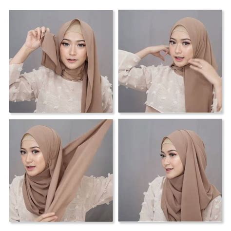 tutorial hijab pashmina  menggunakan ciput ninja hijab tutorial