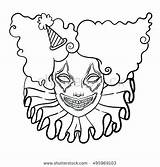 Clown Coloring Scary Pages Evil Drawing Killer Easy Girl Drawings Halloween Horror Color Face Cool Clowns Poster Vector Spooky Tree sketch template