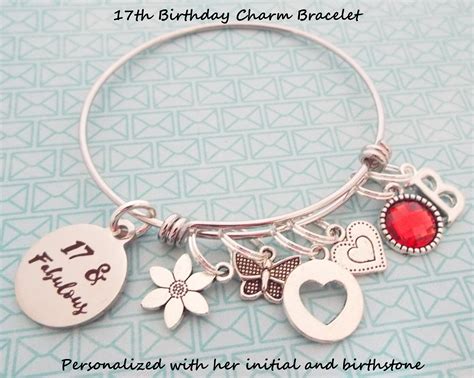 girl  birthday charm bracelet gift   birthday etsy