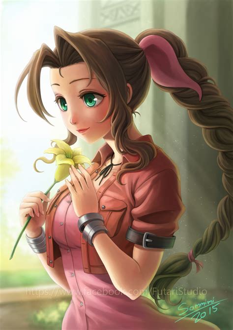 aerith ff fan art  orangedk  deviantart